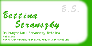 bettina stranszky business card